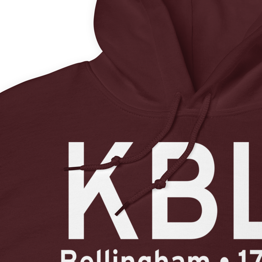 Bellingham International Airport (KBLI) ICAO Hoodie Sweatshirt 