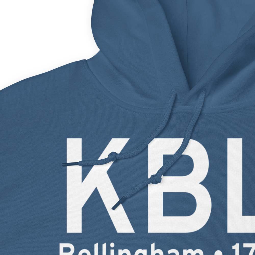Bellingham International Airport (KBLI) ICAO Hoodie Sweatshirt 