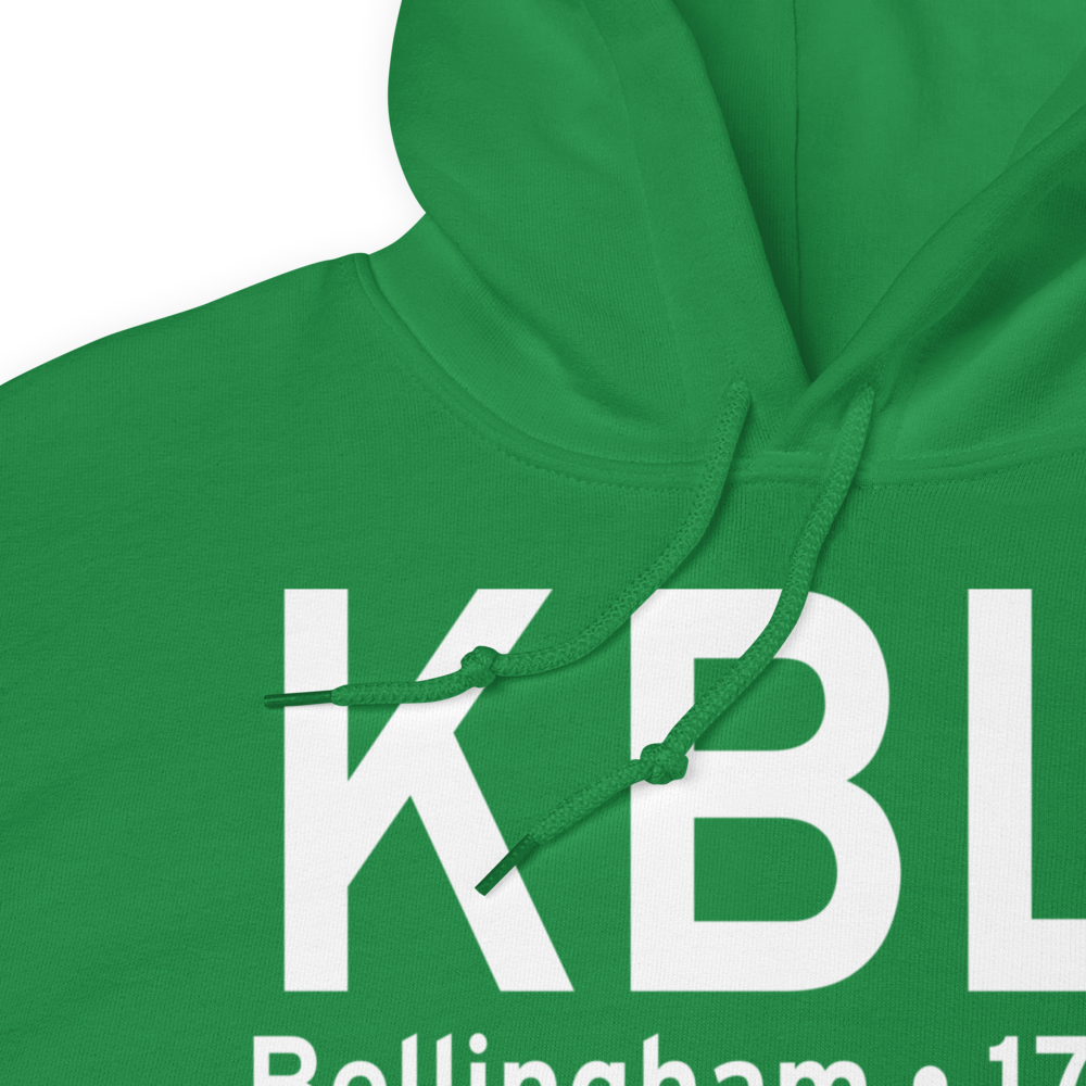 Bellingham International Airport (KBLI) ICAO Hoodie Sweatshirt 