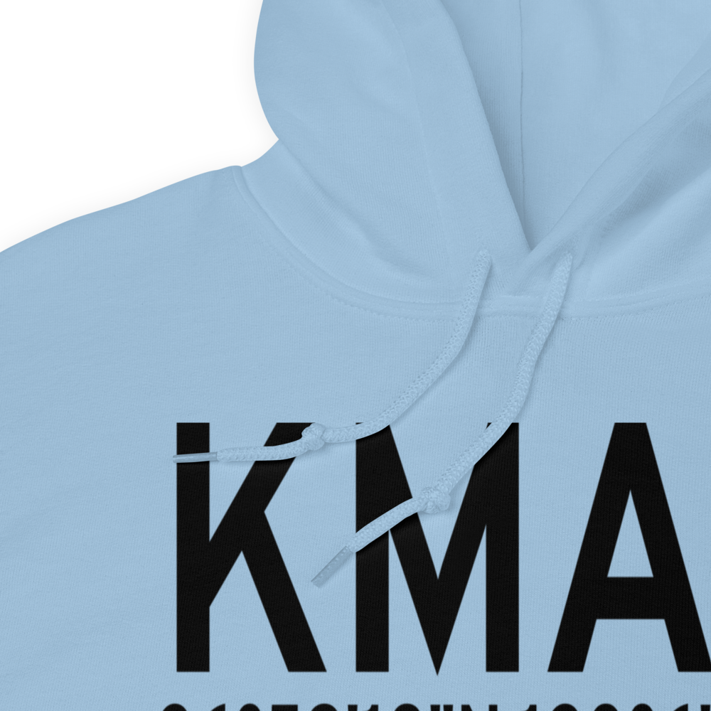 Madera Municipal Airport (KMAE) ICAO Hoodie Sweatshirt 