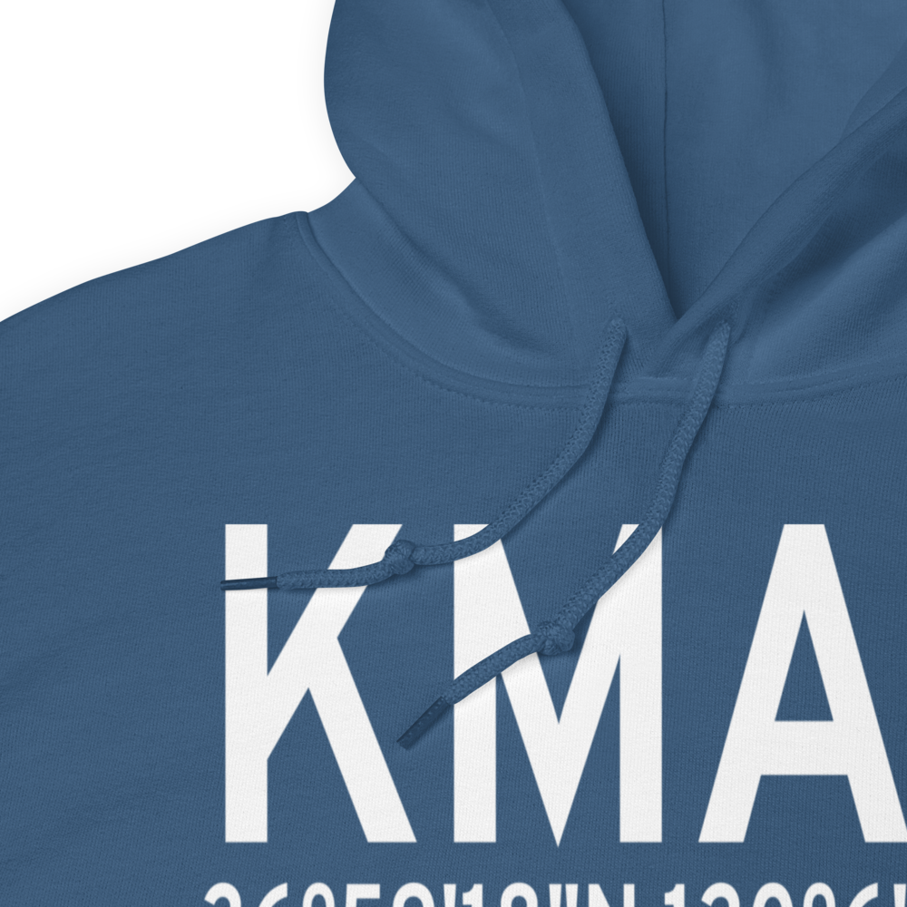 Madera Municipal Airport (KMAE) ICAO Hoodie Sweatshirt 