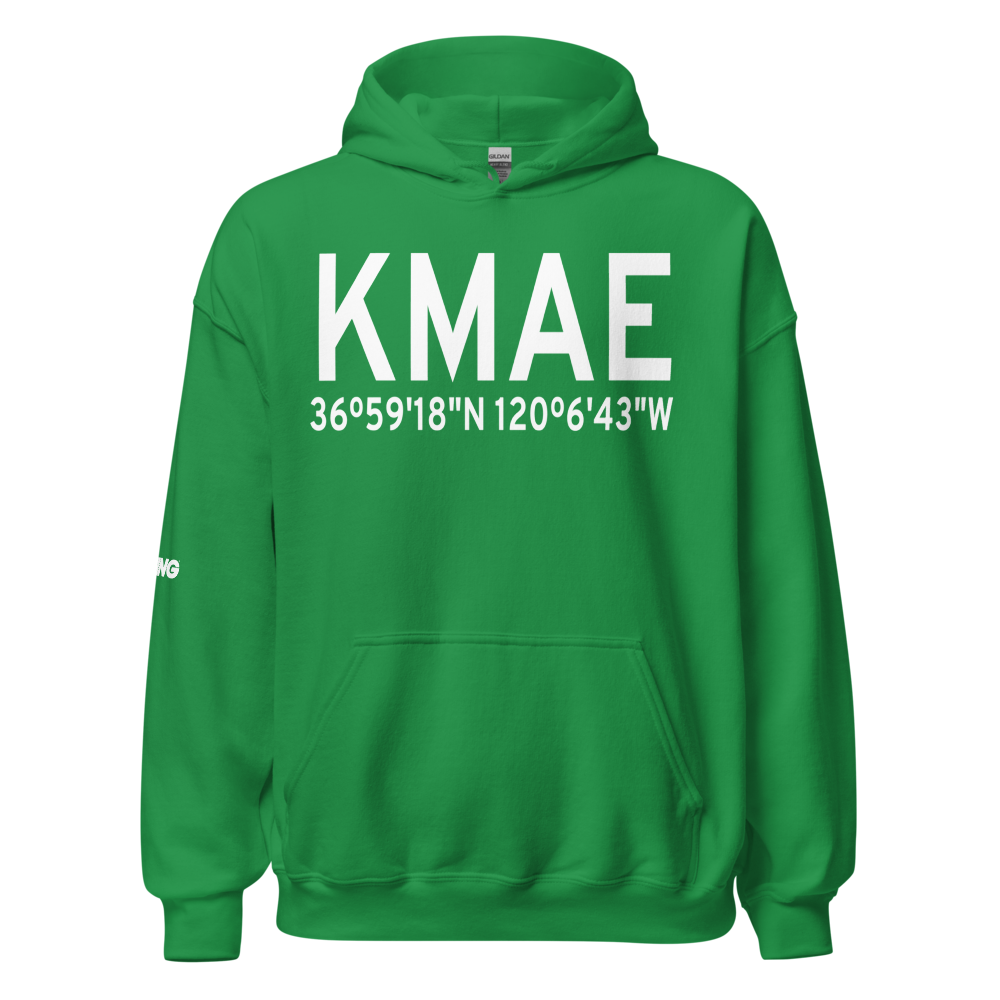 Madera Municipal Airport (KMAE) ICAO Hoodie Sweatshirt 