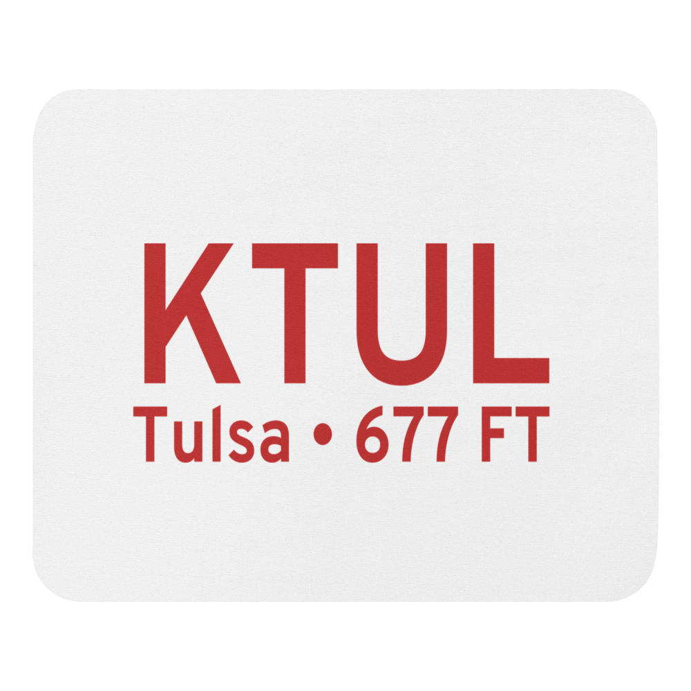 Tulsa International Airport (KTUL) ICAO  Mouse Pad 