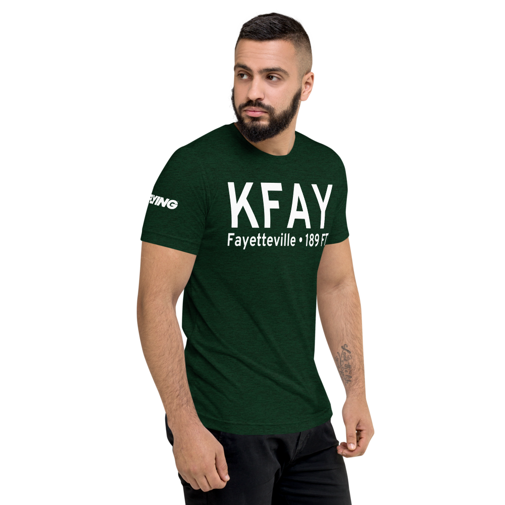 Fayetteville Regional Grannis Field (KFAY) ICAO Tri-blend T-Shirt 