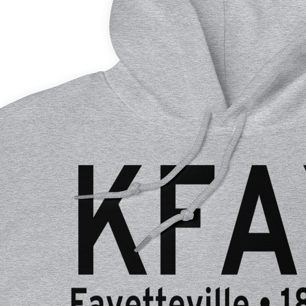Fayetteville Regional Grannis Field (KFAY) ICAO Hoodie Sweatshirt 