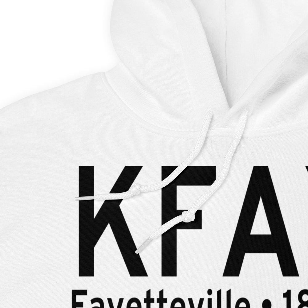 Fayetteville Regional Grannis Field (KFAY) ICAO Hoodie Sweatshirt 