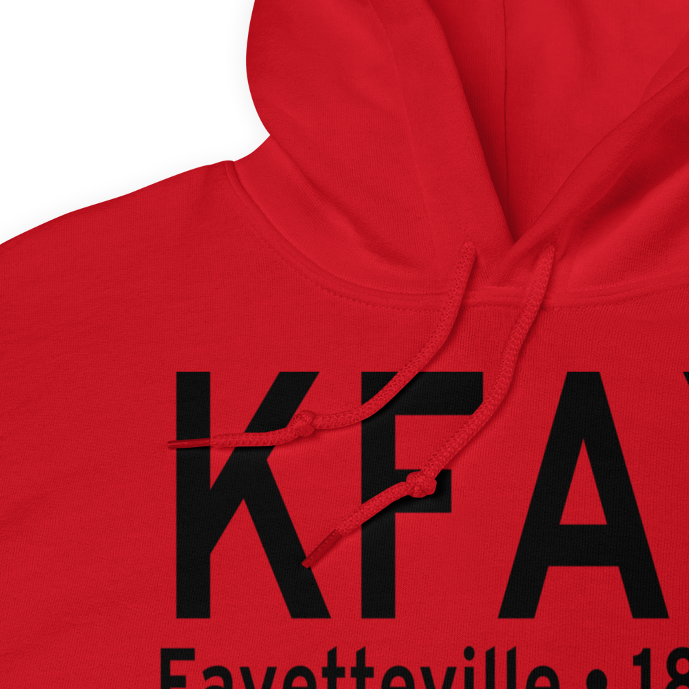 Fayetteville Regional Grannis Field (KFAY) ICAO Hoodie Sweatshirt 