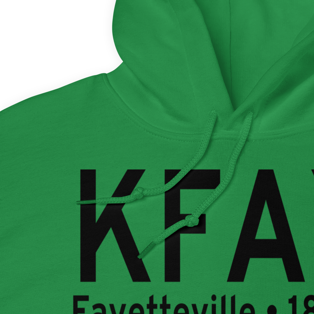 Fayetteville Regional Grannis Field (KFAY) ICAO Hoodie Sweatshirt 