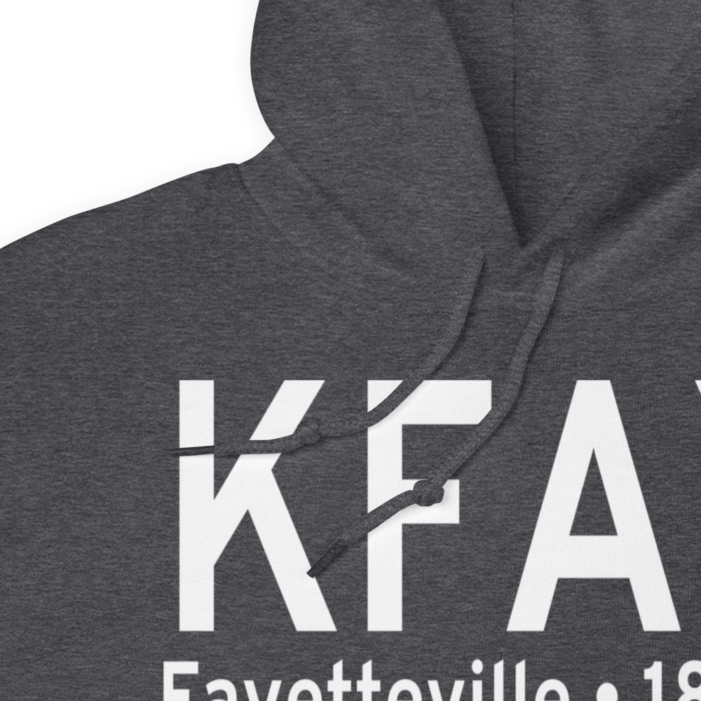 Fayetteville Regional Grannis Field (KFAY) ICAO Hoodie Sweatshirt 
