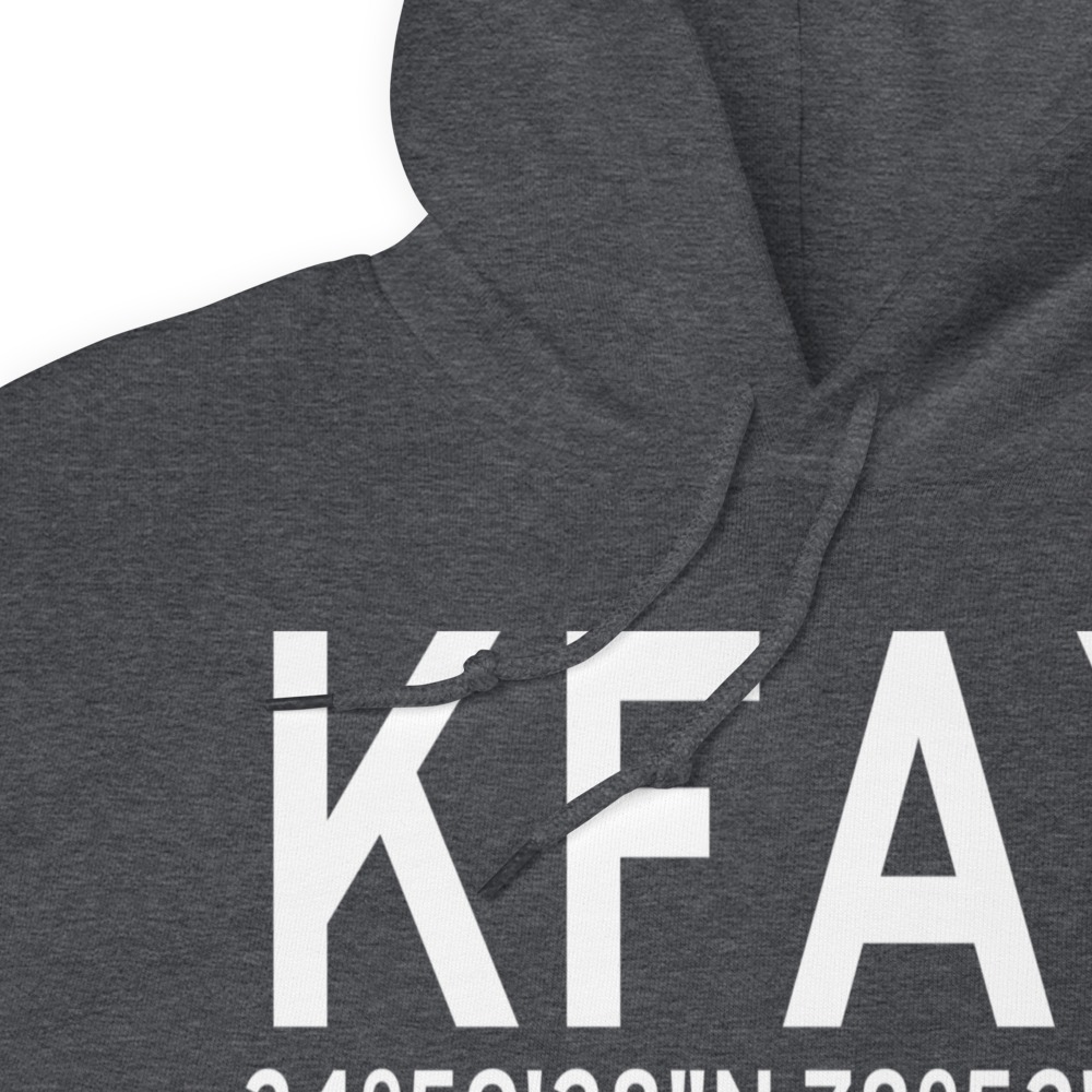 Fayetteville Regional Grannis Field (KFAY) ICAO Hoodie Sweatshirt 