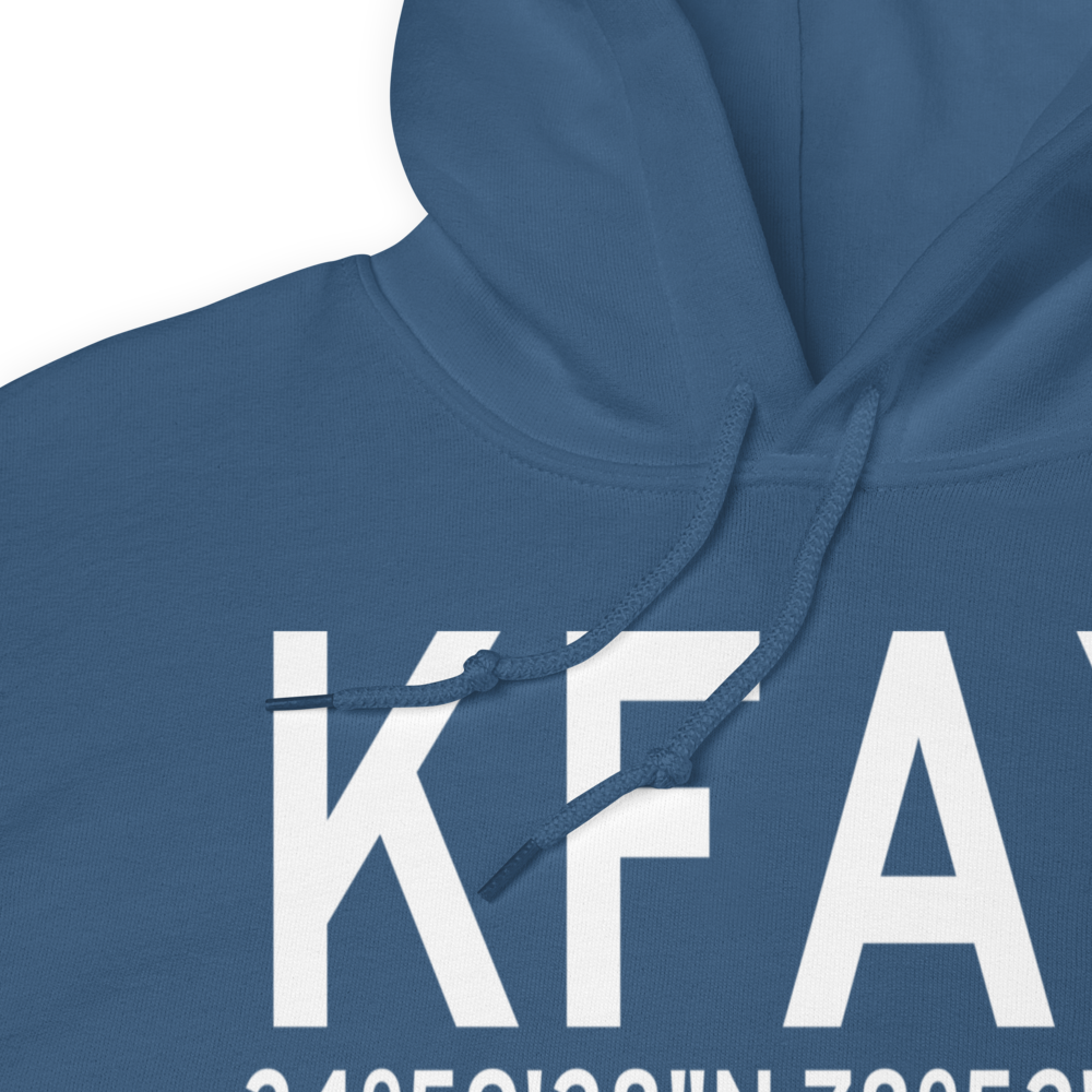 Fayetteville Regional Grannis Field (KFAY) ICAO Hoodie Sweatshirt 
