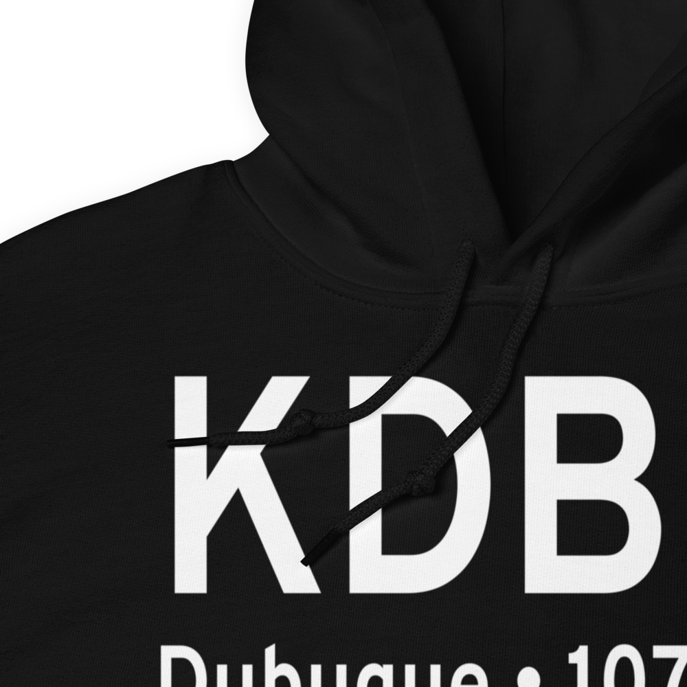 Dubuque Regional Airport (KDBQ) ICAO Hoodie Sweatshirt 