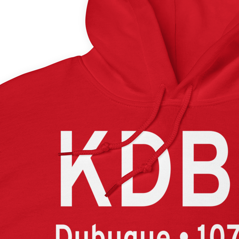 Dubuque Regional Airport (KDBQ) ICAO Hoodie Sweatshirt 