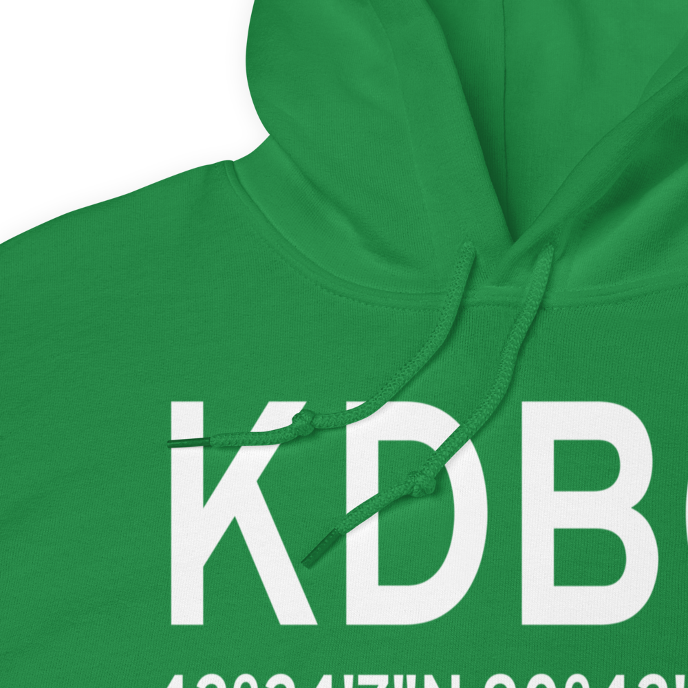 Dubuque Regional Airport (KDBQ) ICAO Hoodie Sweatshirt 