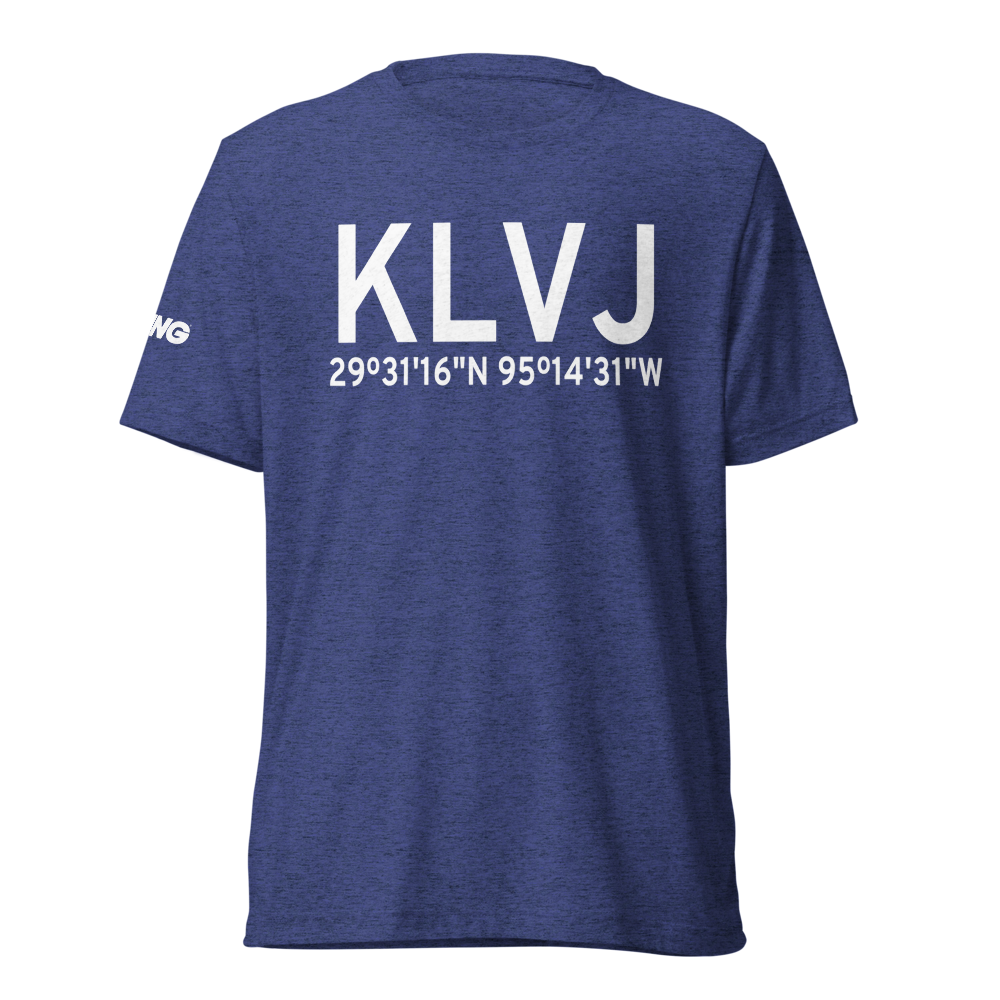 Pearland Regional Airport (KLVJ) ICAO Tri-blend T-Shirt 