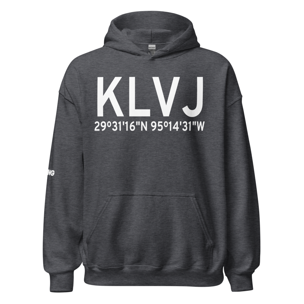 Pearland Regional Airport (KLVJ) ICAO Hoodie Sweatshirt 