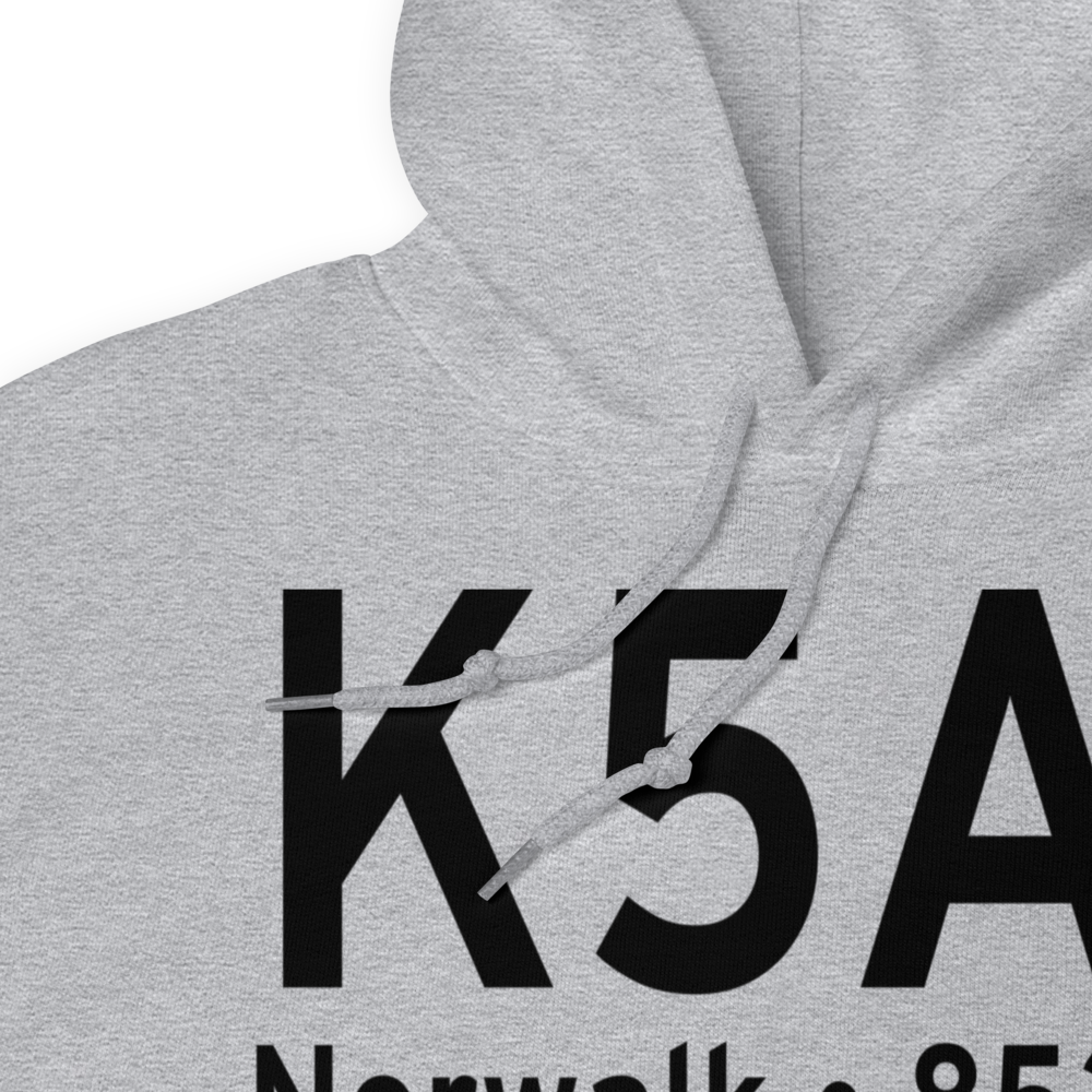 Norwalk Huron County Airport (K5A1) ICAO Hoodie Sweatshirt 