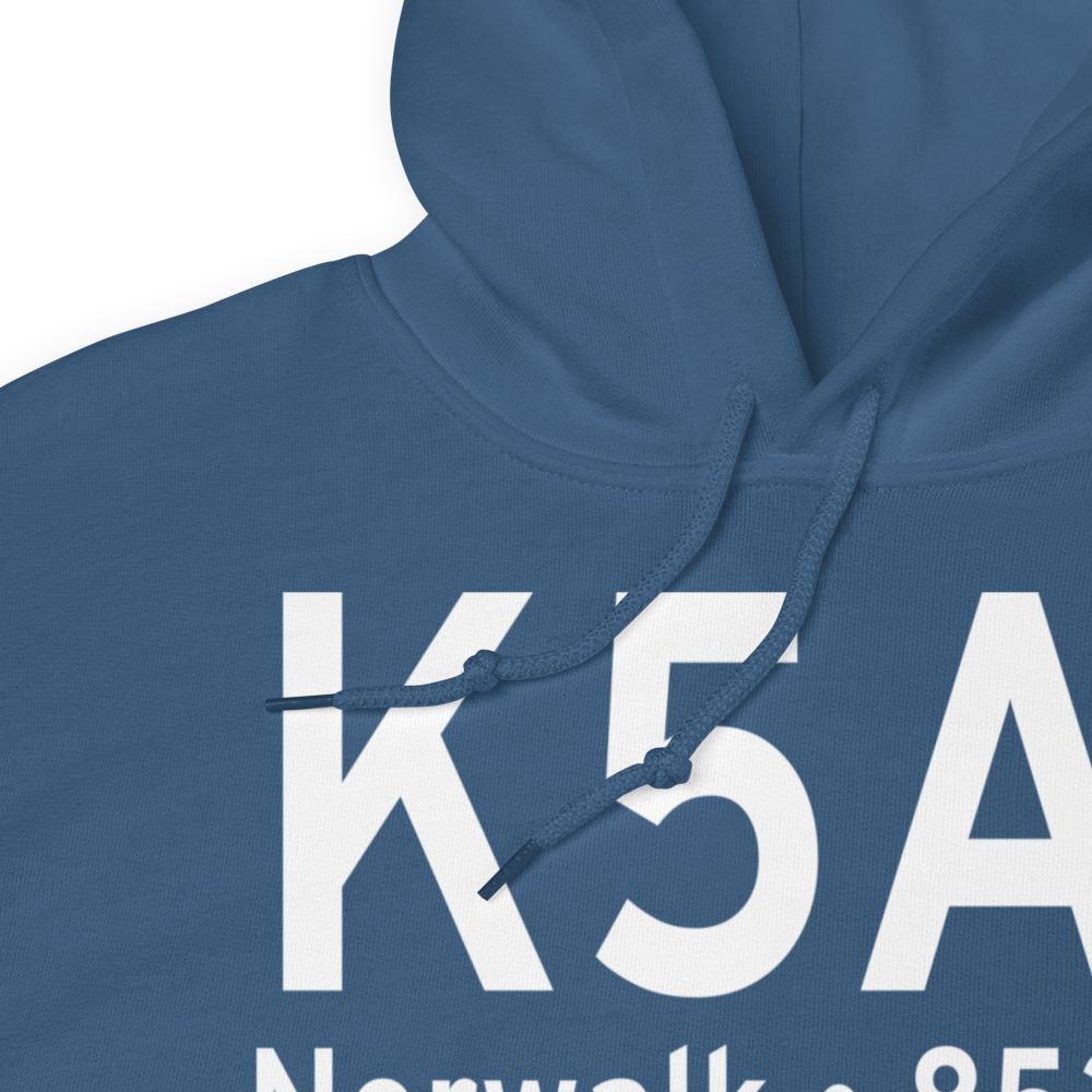 Norwalk Huron County Airport (K5A1) ICAO Hoodie Sweatshirt 