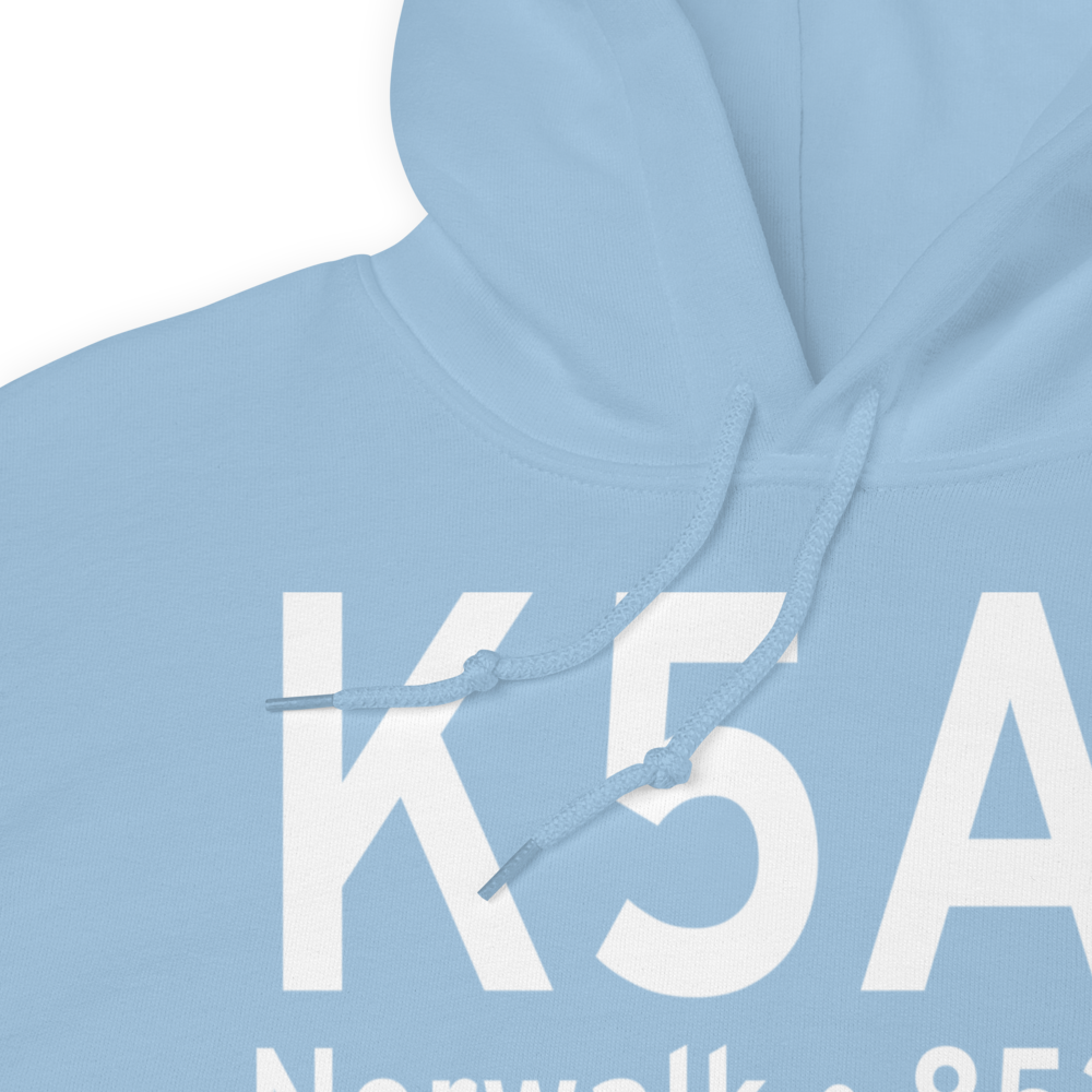 Norwalk Huron County Airport (K5A1) ICAO Hoodie Sweatshirt 