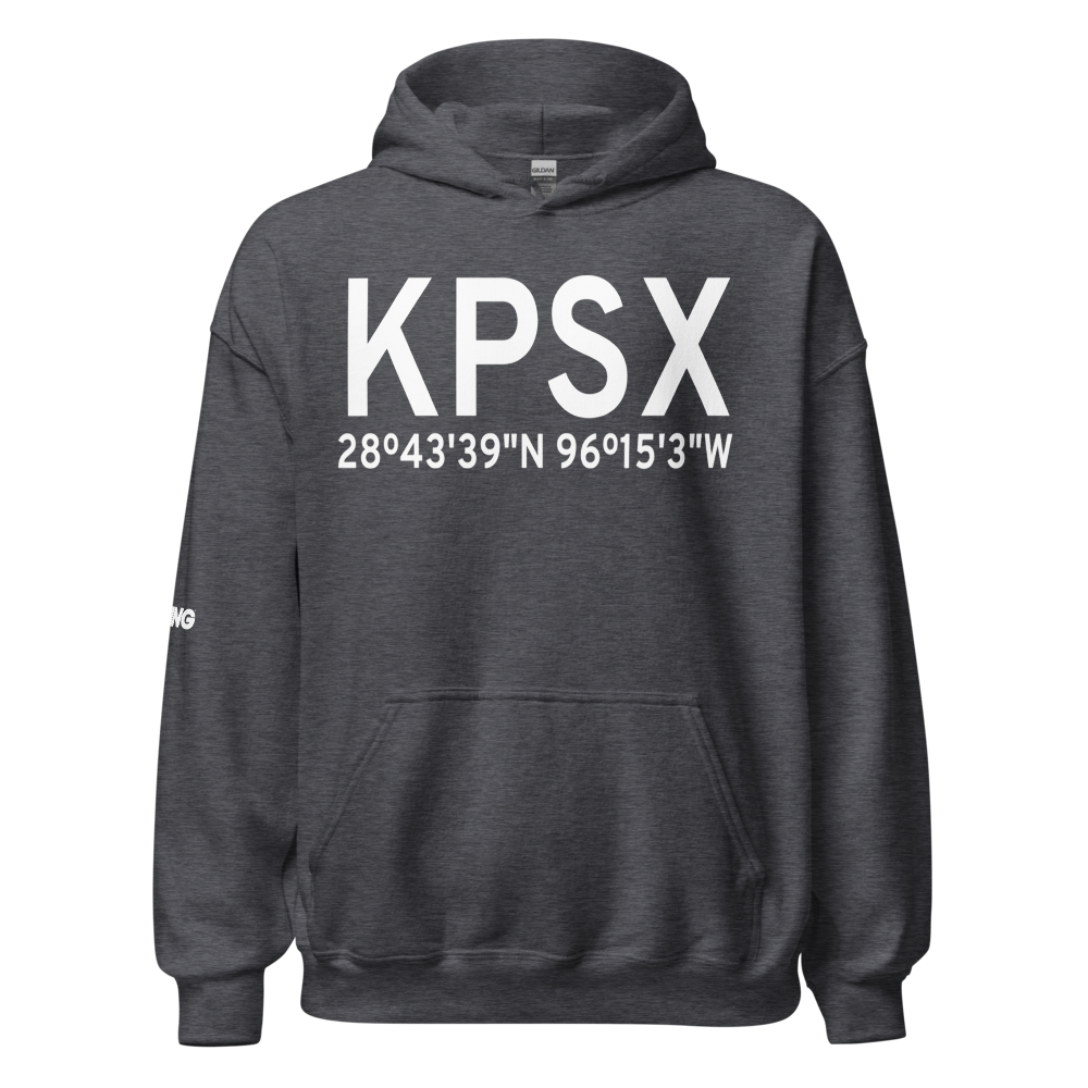 Palacios Municipal Airport (KPSX) ICAO Hoodie Sweatshirt 