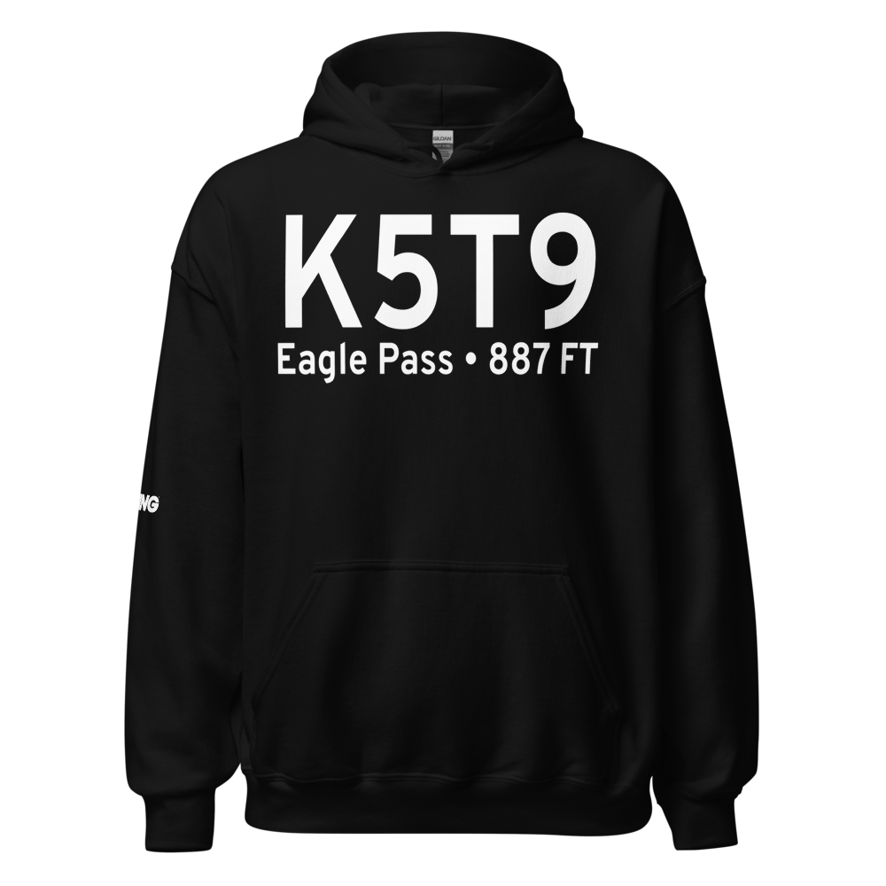 Maverick County Memorial International Airport (K5T9) ICAO Hoodie Sweatshirt 