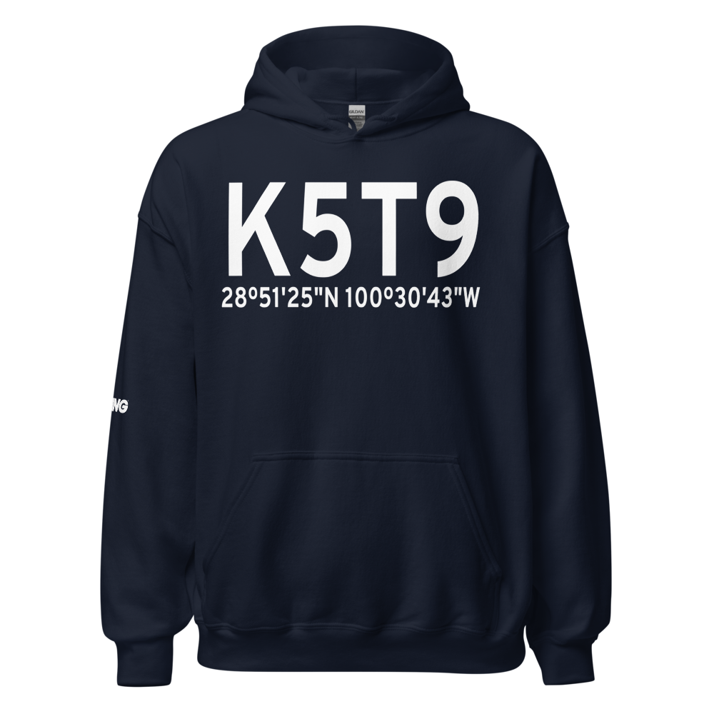 Maverick County Memorial International Airport (K5T9) ICAO Hoodie Sweatshirt 