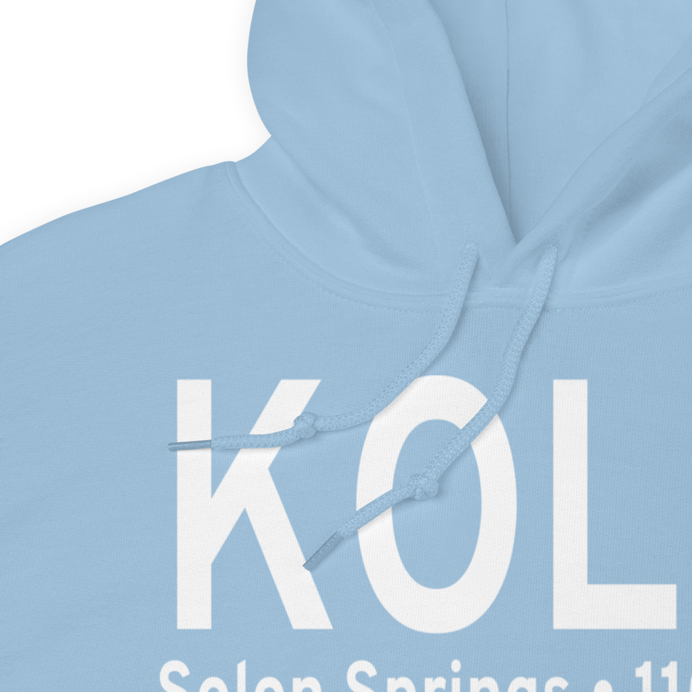Solon Springs Municipal Airport (KOLG) ICAO Hoodie Sweatshirt 