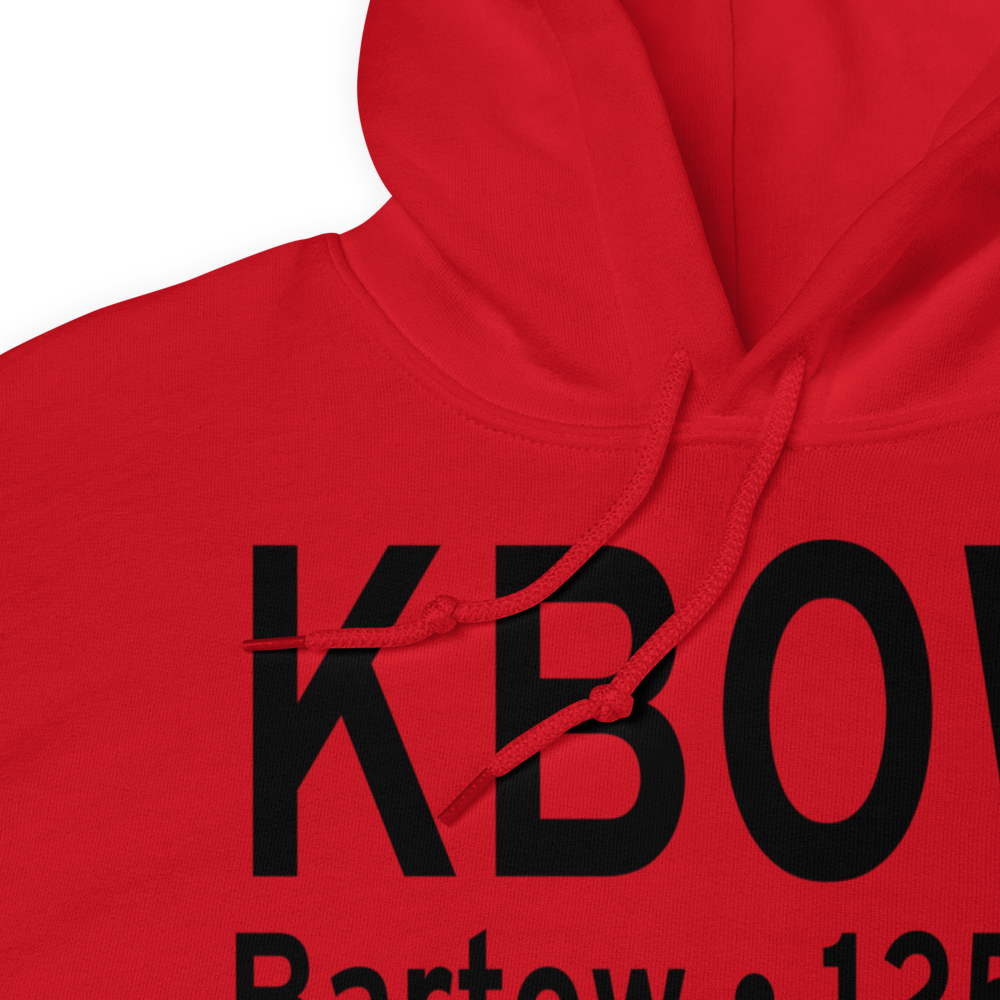 Bartow Executive Airport (KBOW) ICAO Hoodie Sweatshirt 
