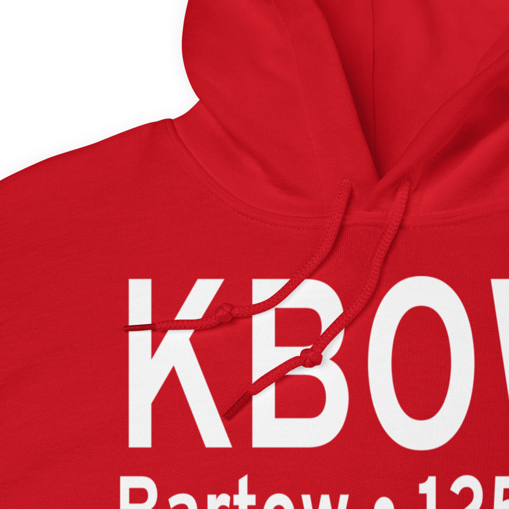 Bartow Executive Airport (KBOW) ICAO Hoodie Sweatshirt 