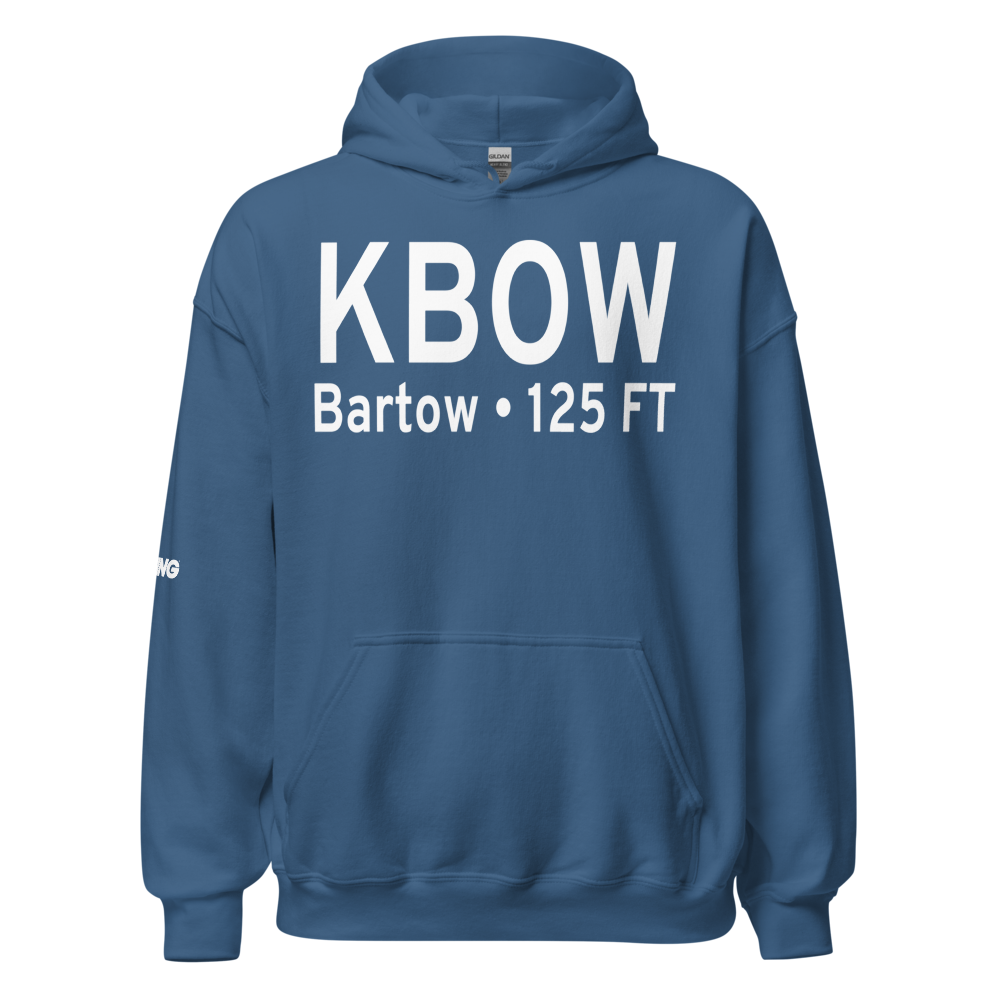 Bartow Executive Airport (KBOW) ICAO Hoodie Sweatshirt 