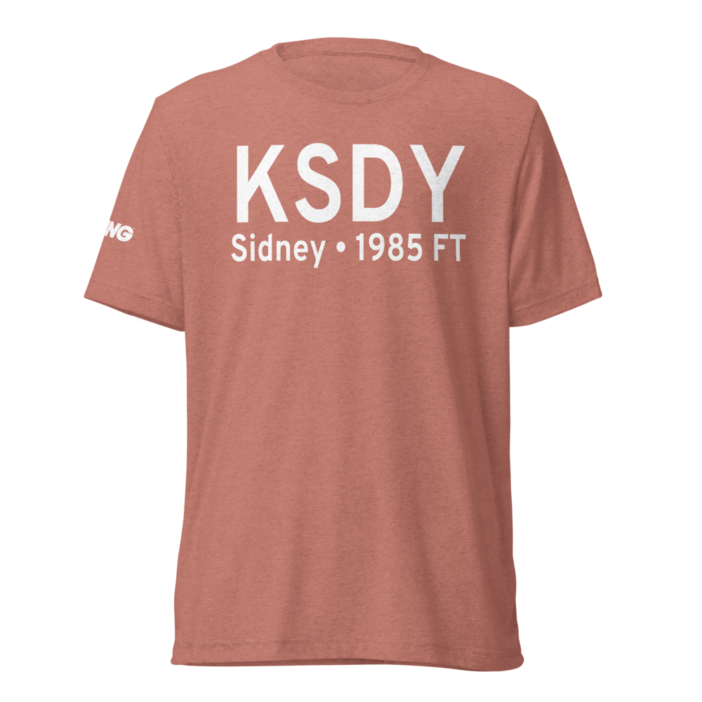 Sidney - Richland Regional Airport (KSDY) ICAO Tri-blend T-Shirt 
