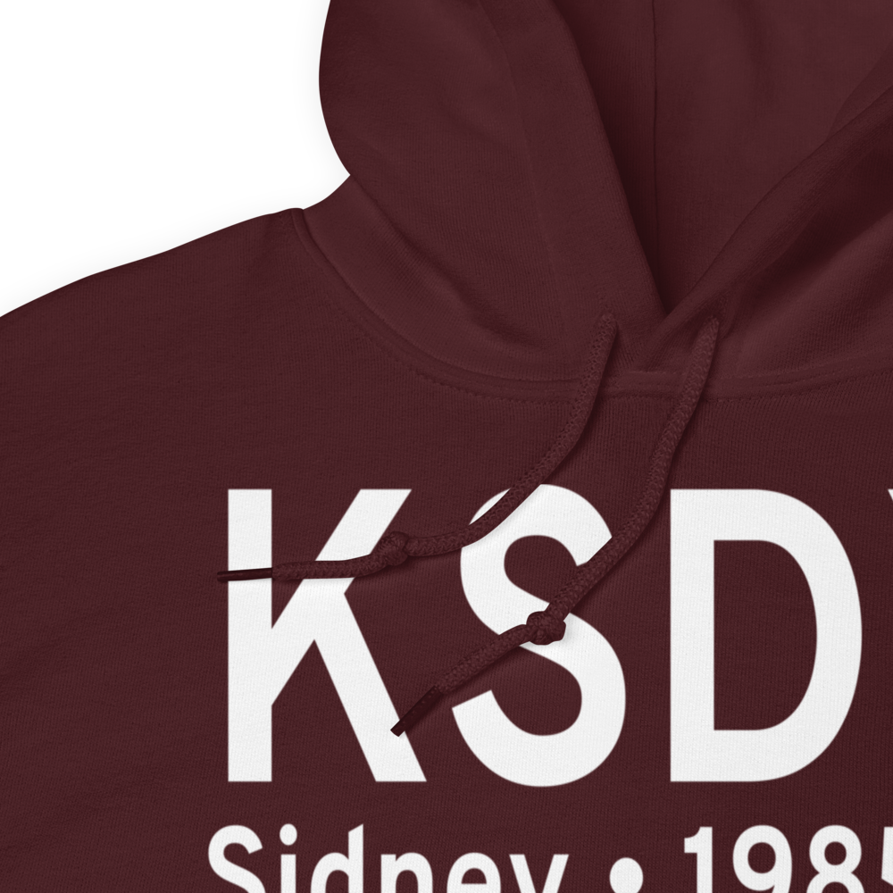 Sidney - Richland Regional Airport (KSDY) ICAO Hoodie Sweatshirt 
