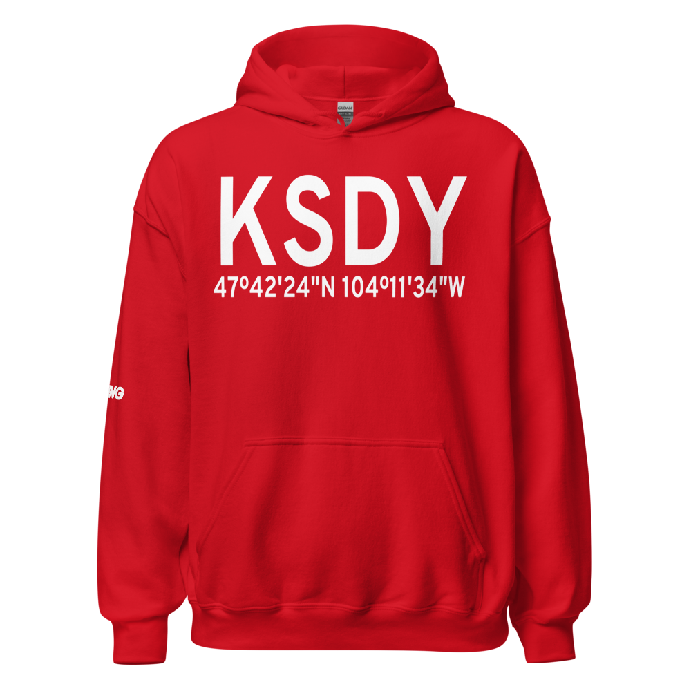 Sidney - Richland Regional Airport (KSDY) ICAO Hoodie Sweatshirt 
