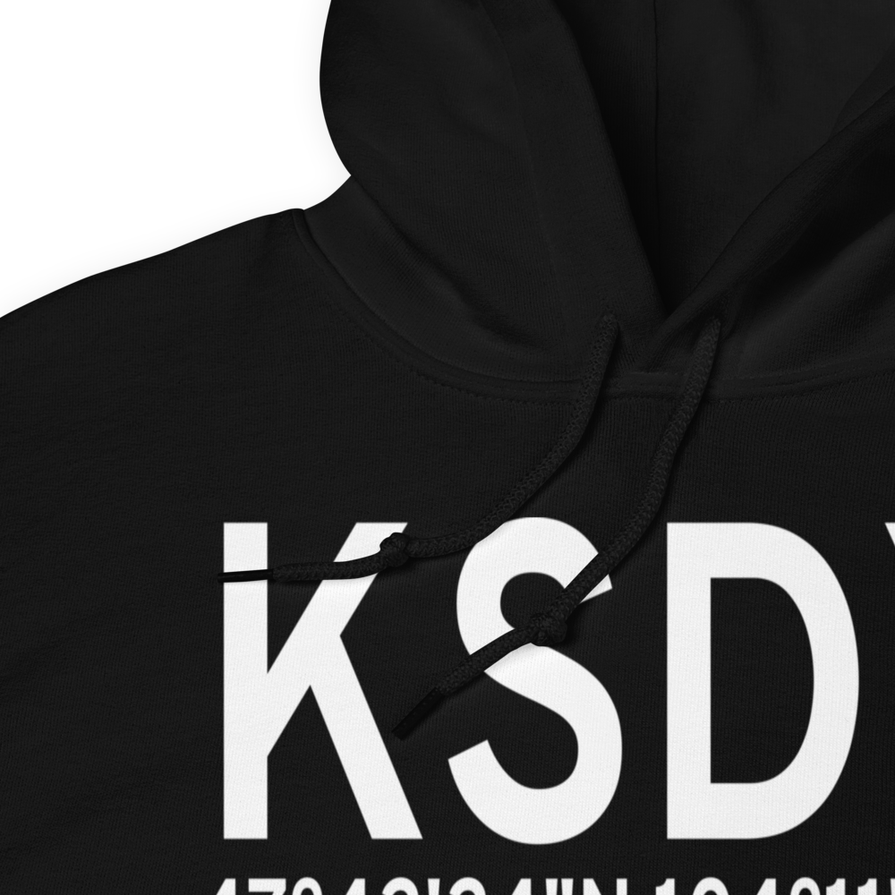 Sidney - Richland Regional Airport (KSDY) ICAO Hoodie Sweatshirt 