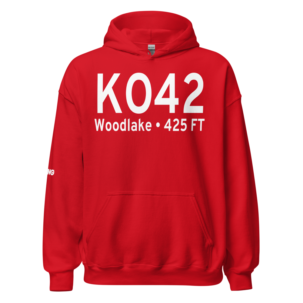Woodlake Airport (KO42) ICAO Hoodie Sweatshirt 