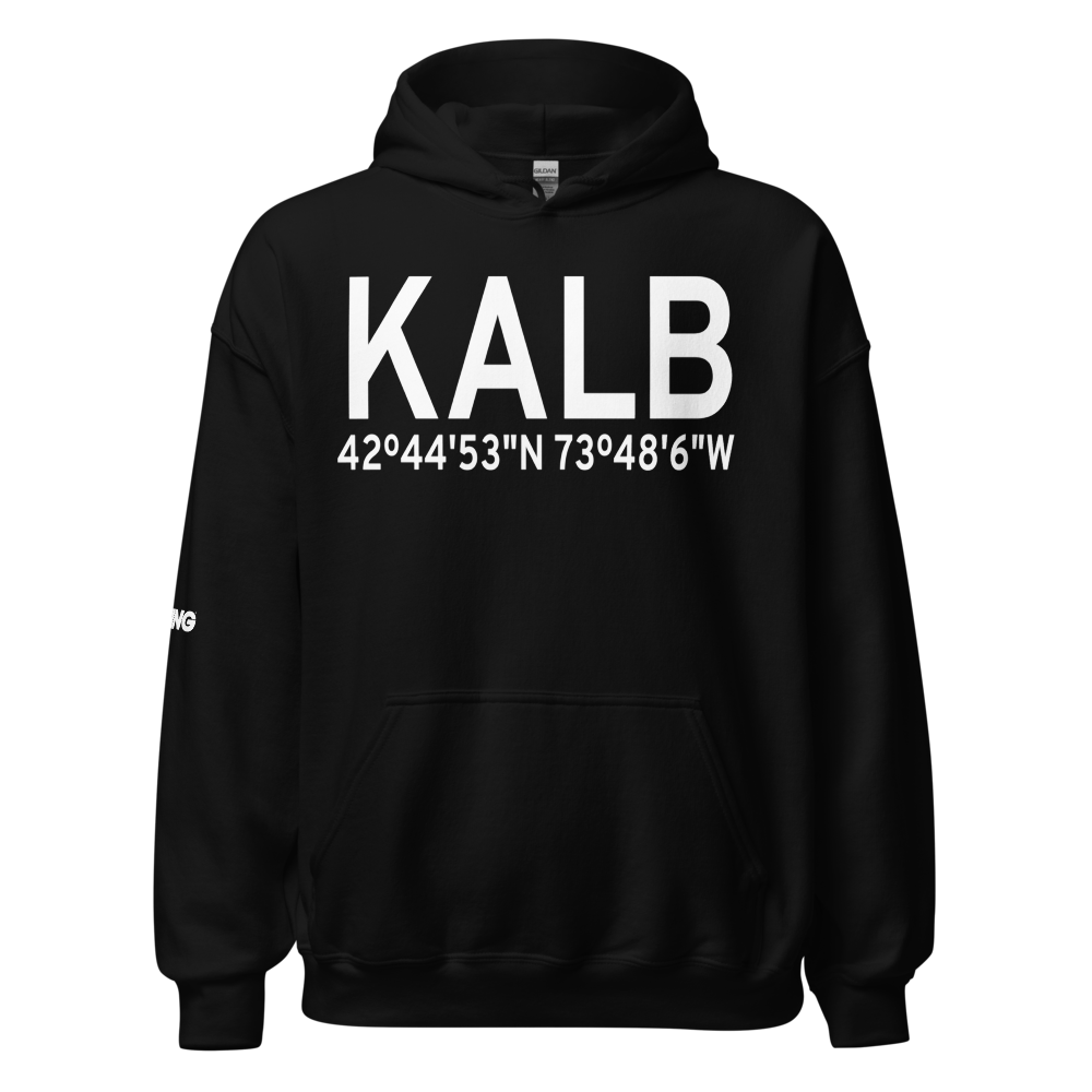 Albany International Airport (KALB) ICAO Hoodie Sweatshirt 