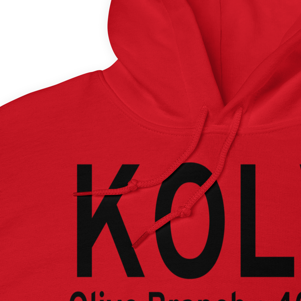Olive Branch Airport (KOLV) ICAO Hoodie Sweatshirt 