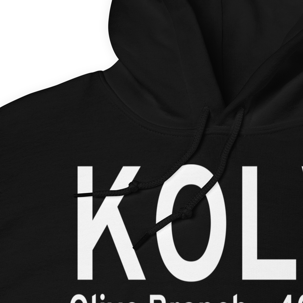 Olive Branch Airport (KOLV) ICAO Hoodie Sweatshirt 