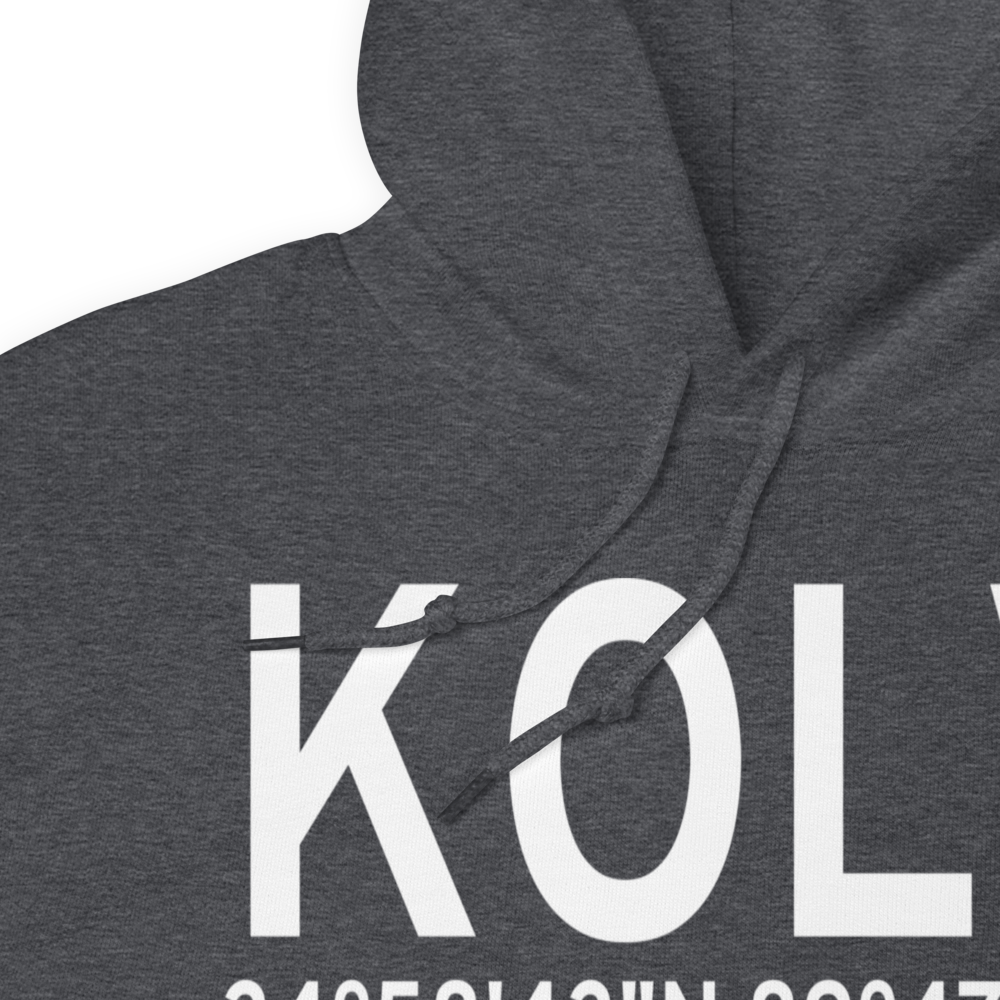 Olive Branch Airport (KOLV) ICAO Hoodie Sweatshirt 