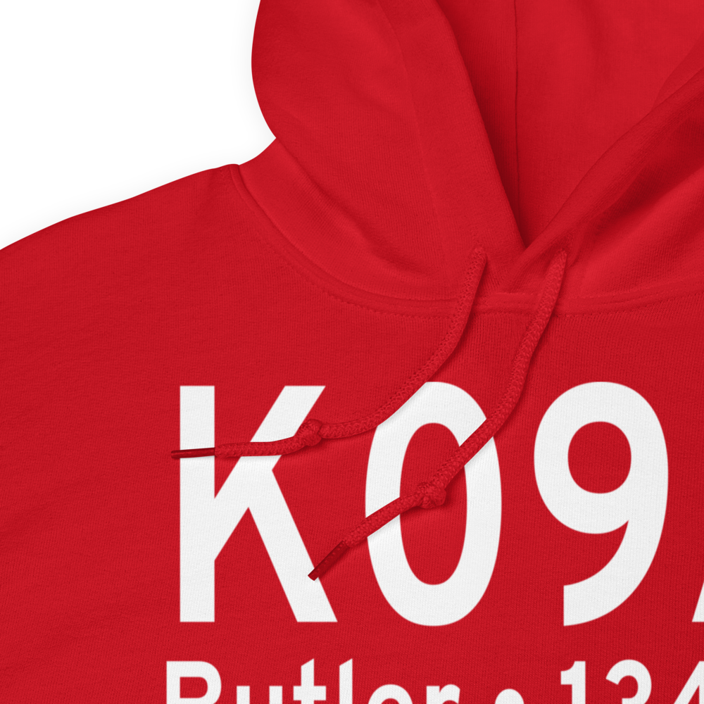 Butler-Choctaw County Airport (K09A) ICAO Hoodie Sweatshirt 