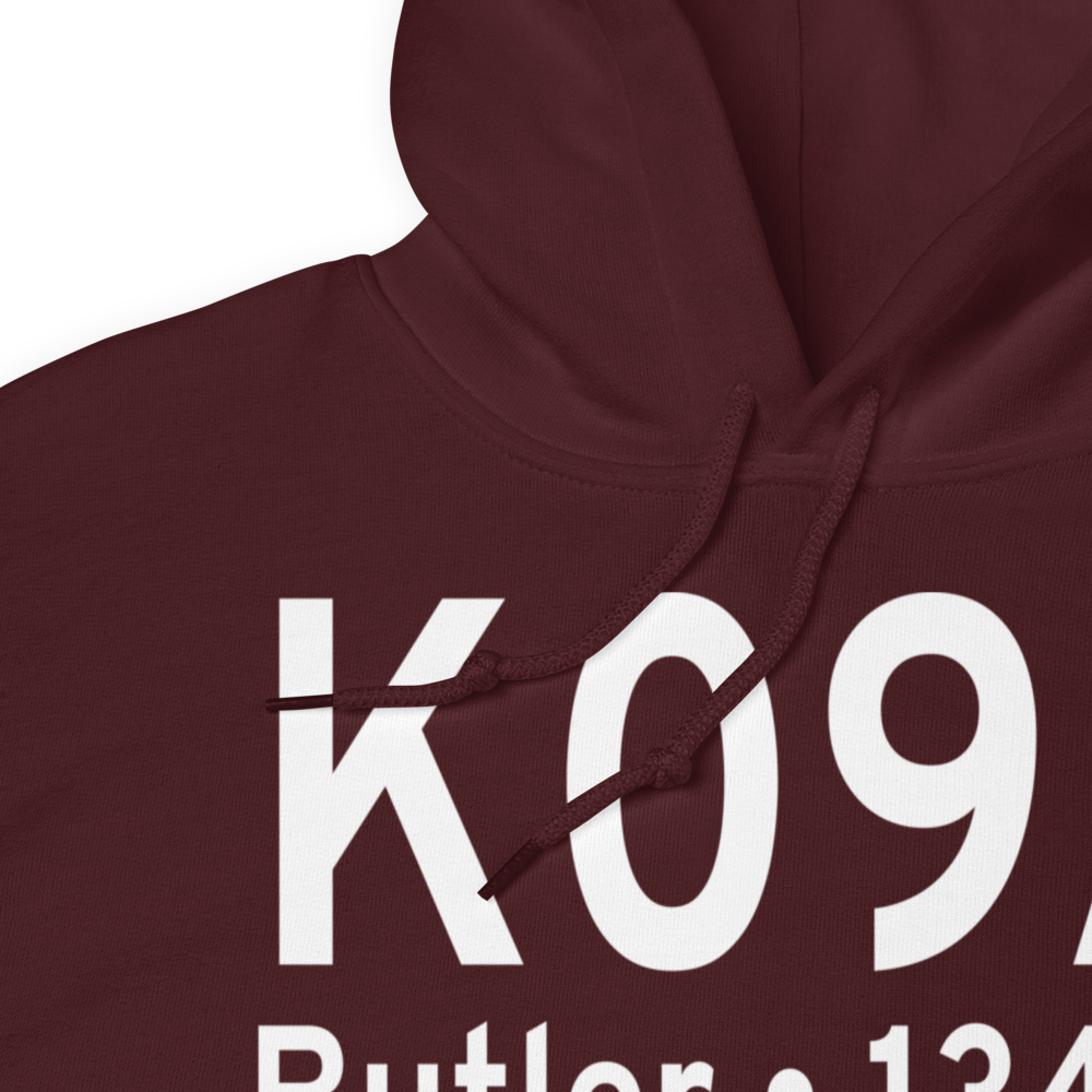 Butler-Choctaw County Airport (K09A) ICAO Hoodie Sweatshirt 
