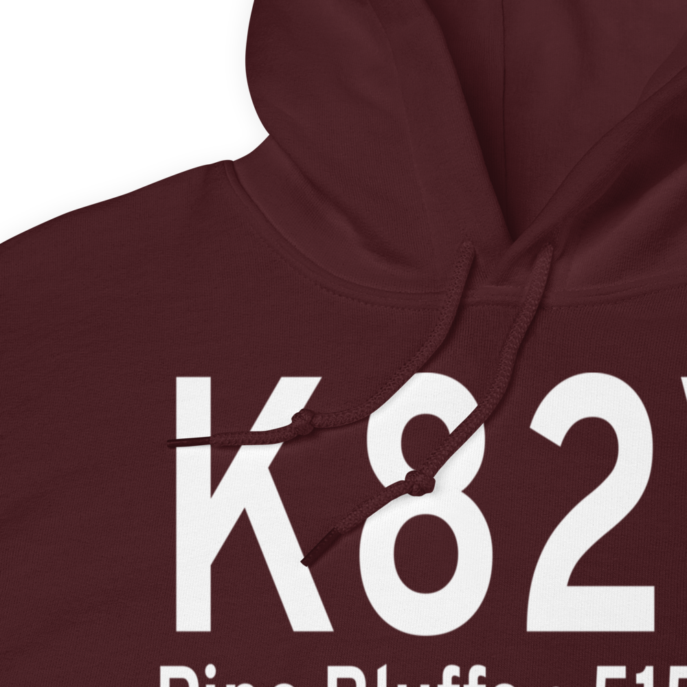 Pine Bluffs Municipal Airport (K82V) ICAO Hoodie Sweatshirt 