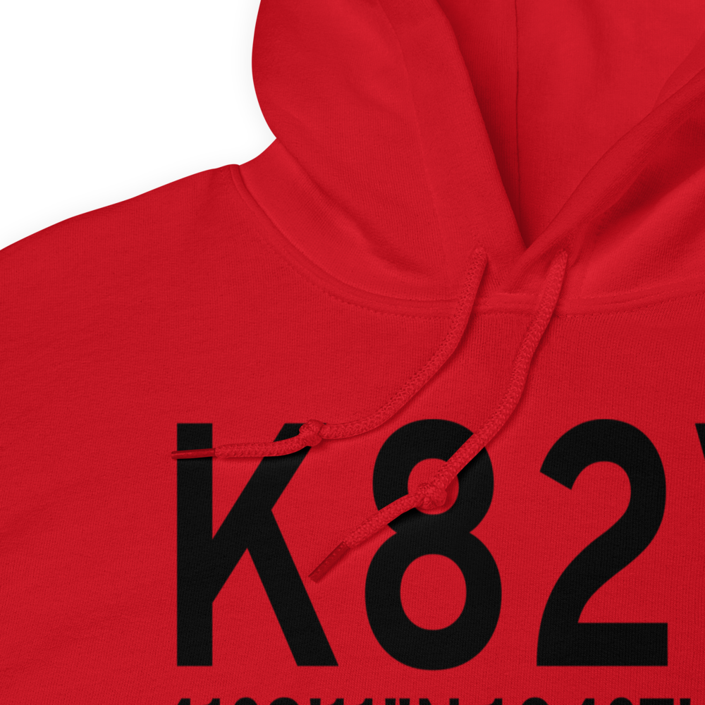 Pine Bluffs Municipal Airport (K82V) ICAO Hoodie Sweatshirt 