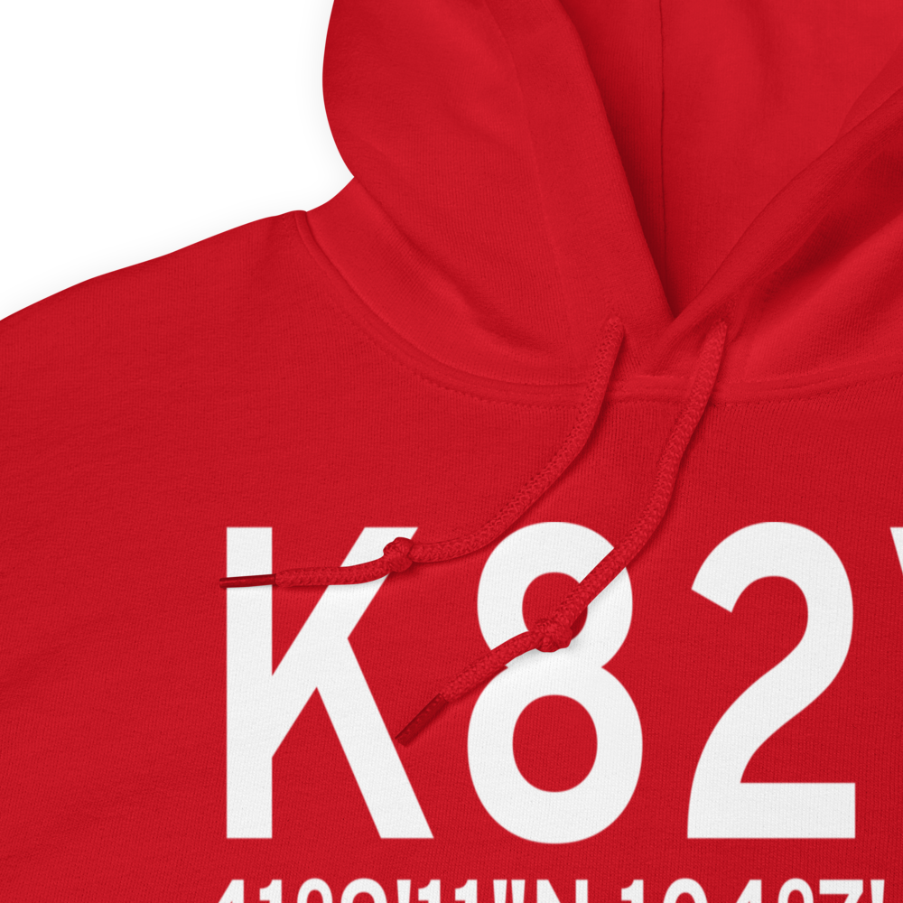 Pine Bluffs Municipal Airport (K82V) ICAO Hoodie Sweatshirt 
