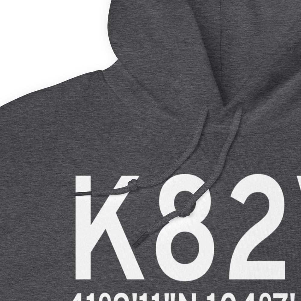 Pine Bluffs Municipal Airport (K82V) ICAO Hoodie Sweatshirt 