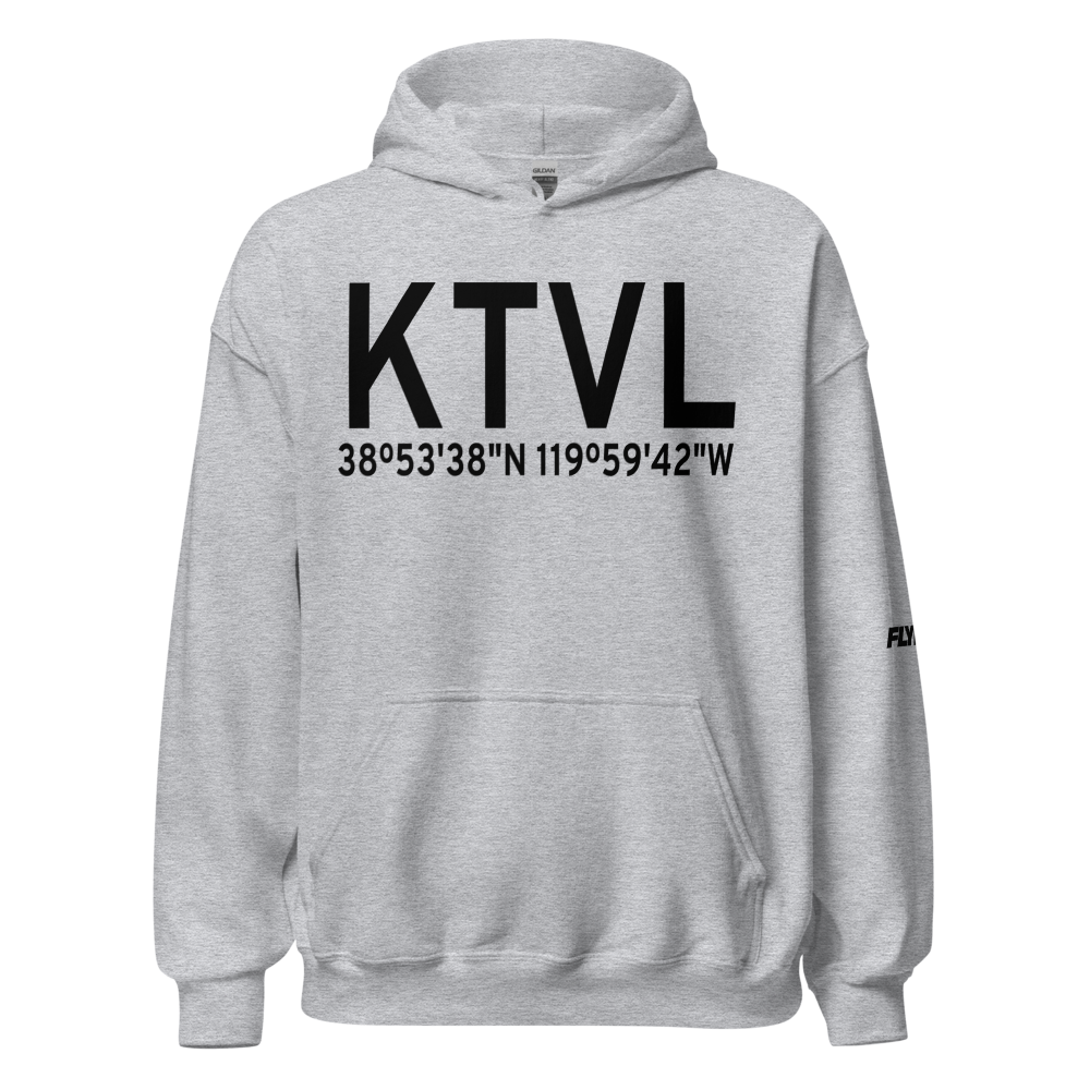 Lake Tahoe Airport (KTVL) ICAO Hoodie Sweatshirt 