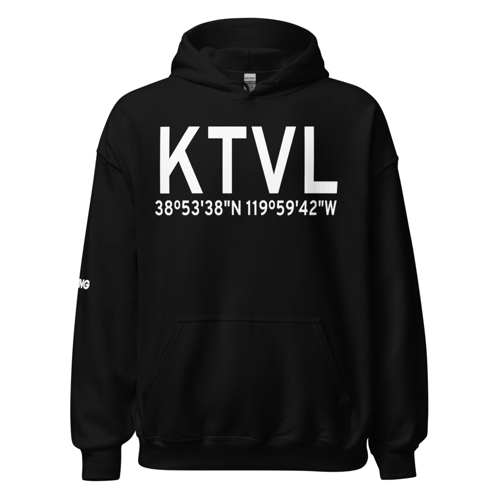 Lake Tahoe Airport (KTVL) ICAO Hoodie Sweatshirt 
