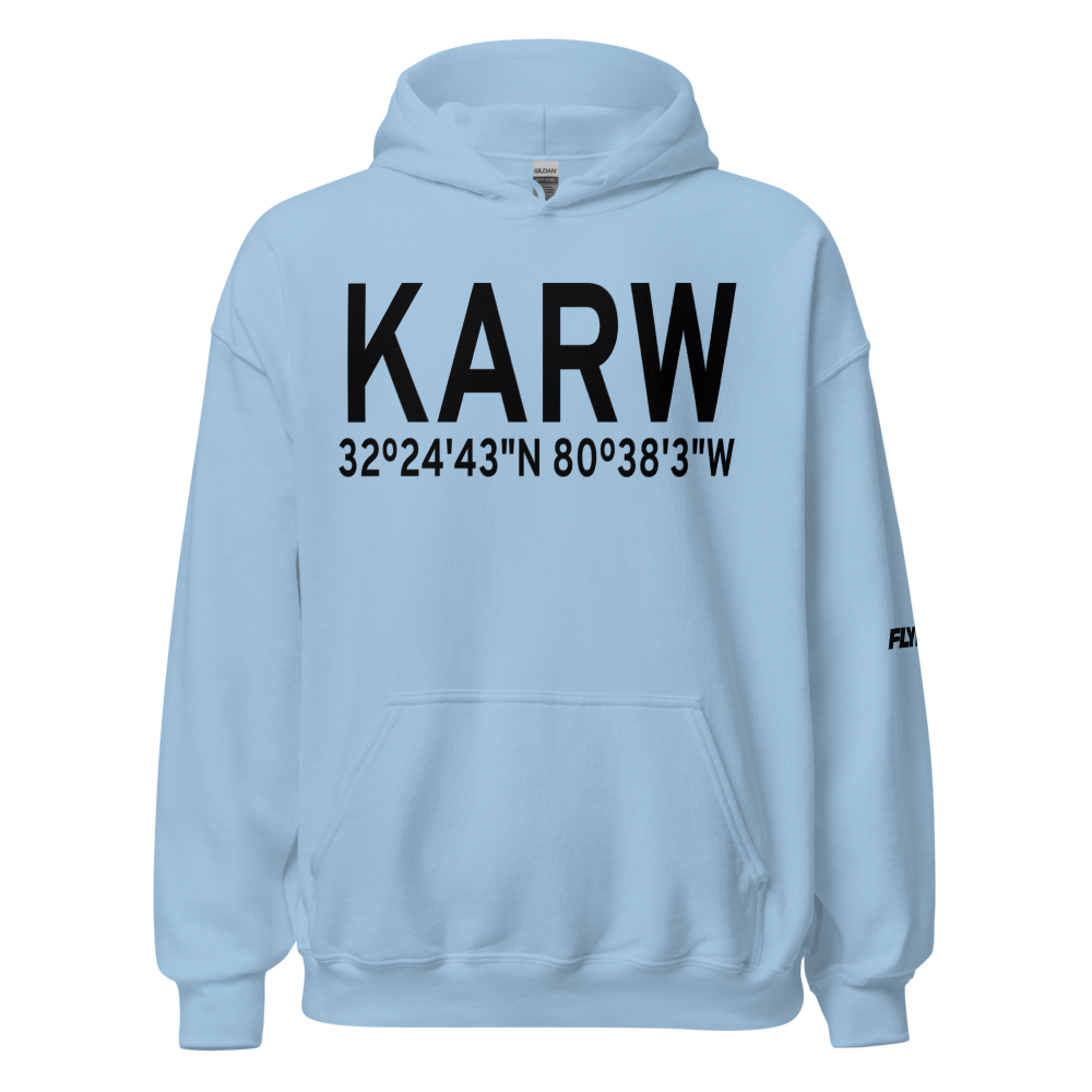 Beaufort County Airport (KARW) ICAO Hoodie Sweatshirt 