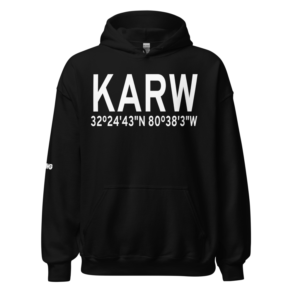 Beaufort County Airport (KARW) ICAO Hoodie Sweatshirt 