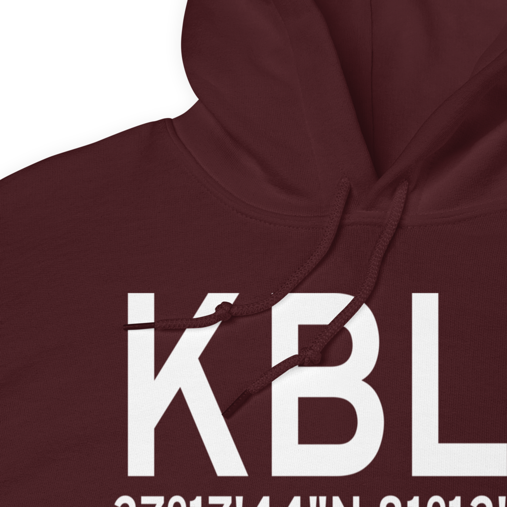 Mercer County Airport (KBLF) ICAO Hoodie Sweatshirt 